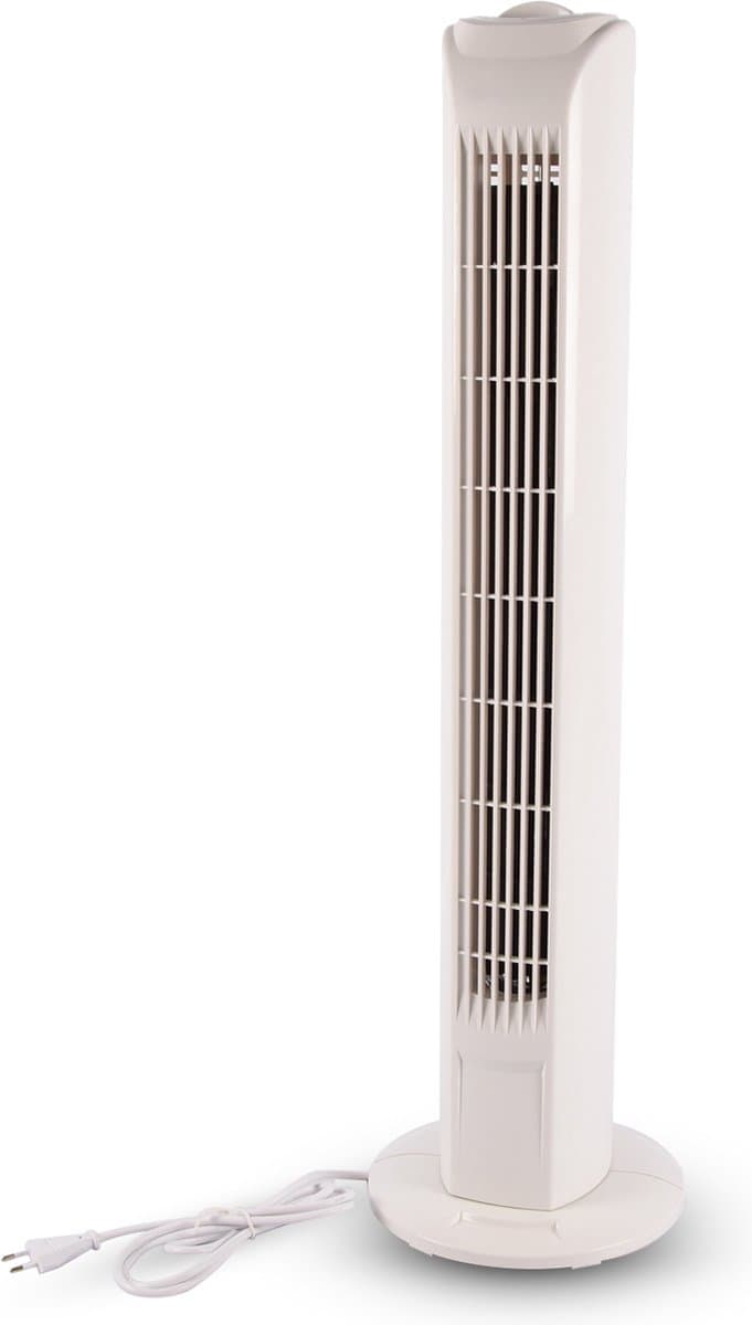 Torenventilator met 3 Oscillatiesnelheden | 45W ventilator | Met 78cm Hoog en 12cm Breed | Perfect voor Verkoeling in Kantoor, School & Thuis — afbeelding 1