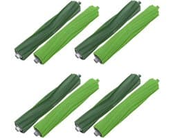 4-delige set vervangende rubberen borstels geschikt voor iRobot Roomba E5 E6 i Serie i7 i7+ i8 i8+ i1 i1+ i2 i3 i3+ i4 i4+ i6 J serie robotstofzuigers.