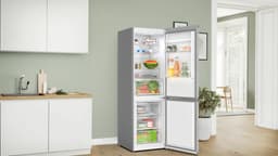 Bosch KGN367LDF - Serie 4 - Koel-vriescombinatie - Zeer stil - Energielabel D - Total No Frost: Nooit meer ontdooien - RVS- VitaFresh XXL 0°C: houd etenswaren langer vers met extra ruime vershoudlades — thumbnail 3