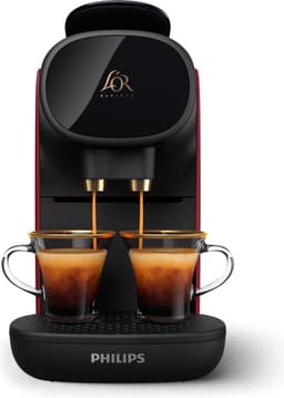 Philips L'OR Barista Sublime Koffiezetapparaat LM9012/50 - Geschikt voor Capsules - Koffiecupmachine en 9 Espresso en Barista Capsules - Zwart en Rood — thumbnail 3