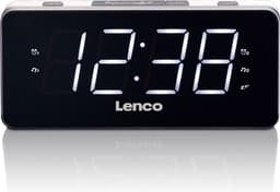 Lenco CR-18 - Wekkerradio met LED Display - Wit — thumbnail 1