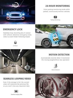 TechU™ Dashcam Dual Camera – M21 Pro – Dashboardcamera – 3 inch Full HD IPS Scherm – Nachtvisie – Looprecording – Bewegingssensor – G-sensor – Parkeermonitor – Incl. Achteruitrijcamera - voor auto — thumbnail 3