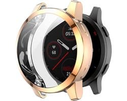 Case geschikt voor Garmin Vivoactive 4 / Venu 2 - 45mm - Rosé Goud- Siliconen