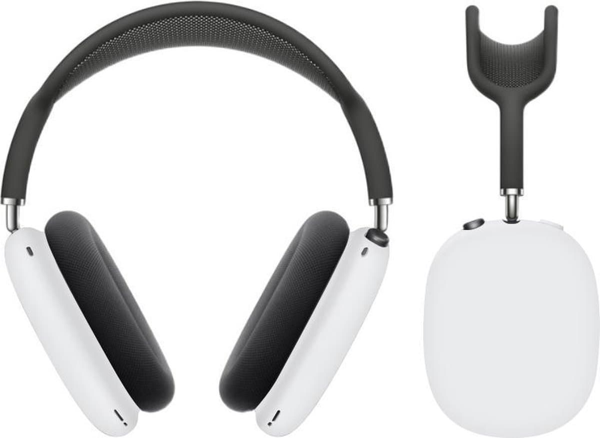 KELERINO. Siliconen Case geschikt voor AirPods Max - Accessoire - Wit — afbeelding 1