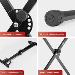 Keyboard Standaard - statief voor Keyboards - verstelbaar enkelvoudig X-frame — thumbnail 3