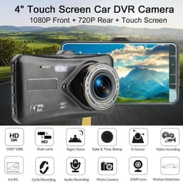 DrPhone DC7 Auto Dashcam Voor en Achter - Video Recorder FHD 1080p- 4 Inch Touchscreen - Loop Opname - G-sensor - 170 ° Groothoek – Nachtzicht (WDR)- Bewegingsdetectie — thumbnail 5