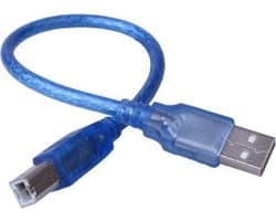 WiseGoods - Premium Printerkabel USB - Kabel voor Printer - USB A naar USB B Voedingskabel - 5 Meter - Blauw