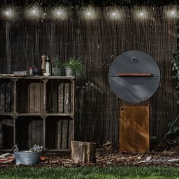 HNYGRLL serie 1 barbecue met cortenstalen zuil en volledig accessoirepakket — thumbnail 4