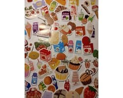 Voedsel Fast Food Sticker Pack - 50 Stickers - Laptop Stickers - Bullet Journal Stickers - Telefoon Stickers - Voedsel - Noms - Food Love - Foodies - Eten - Snacks - Fast Food - Veggies - Brood - Groenten - Fruit - Lekkers