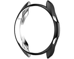 DrPhone SGW - Case - Geschikt voor Samsung Galaxy Watch 3 / 45mm  - Extra Dun -  FLexibele Bumper - Zwart