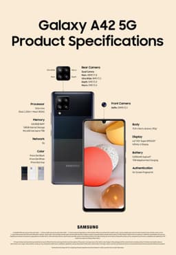 Samsung Galaxy A42 5G - 128GB - Prism Dot Black — thumbnail 7