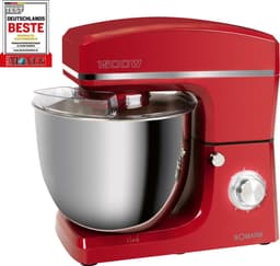 Bomann KM 6036 CB - Keukenmachine - 1500 W - 10 liter - Rood — thumbnail 1