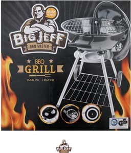 Kogel barbecue BIG JEFF - houtskool - 46cm + Aanmaakblokjes — thumbnail 2