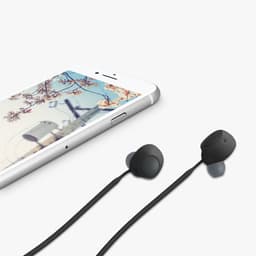 kwmobile Strap Compatible with Sony WF-C700N - Silicone Cord Holder for Wireless Earphones - Black — thumbnail 5