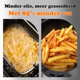 Digitale Airfryer XXL Hetelucht friteuse Sinaopus 8001-8L Grote Capaciteit voor 5 Personen-Snelle Opwarming-12 Voorgeprogrammeerde Functies-eenvoudig te reinigen-LED display — thumbnail 5