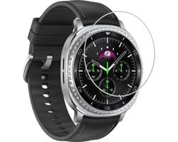 Screenprotector Geschikt voor Samsung Galaxy Watch 8 Classic (46 mm) - Extra Sterk - Tempered Glass - Gehard Glas - Beschermglas Screen Cover - Bescherm Protector voor Smartwatch