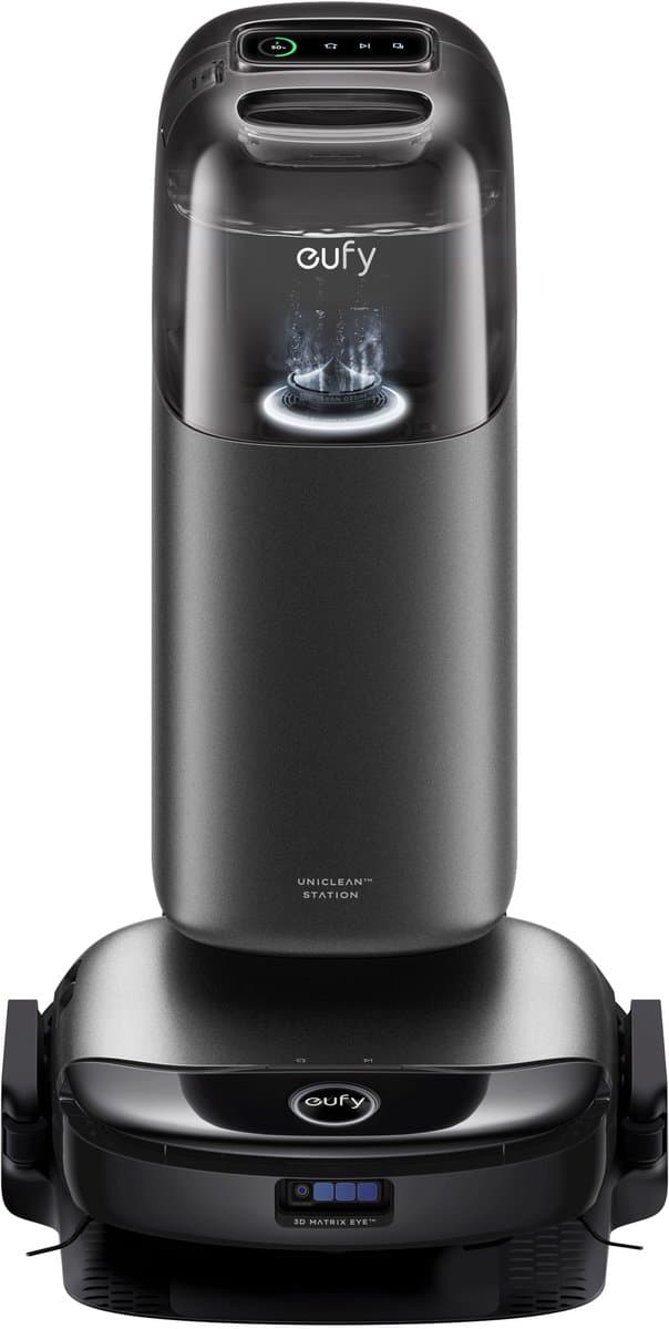 eufy S1 Pro robotstofzuiger met alles-in-één station en dweilfunctie, zelfreinigend met ALWAYS CLEAN MOP™ & Eco Clean Ozon™, 8.000Pa zuigkracht, automatische moplift, intelligente obstakeldetectie — afbeelding 1