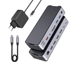Docking Station Laptop 2x HDMI - Splitter Laptop - USB-C - Universeel