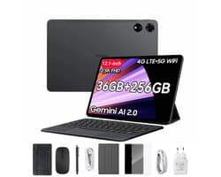 Blackview MEGA 3 Tablet Sets - Android 15 - 4G LTE+WiFi - 12.1 Inch - 36GB RAM - 256GB - Dual 4G LTE - 8800mAh - 13MP+50MP Camera - Grijs