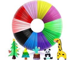 3D-pen filament, PLA Filament voor 3D-Pennen - 1.75mm - 10 Bundels, 50m in Tien Kleuren