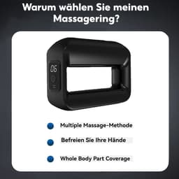 CHIWIN Massage Apparaat Spierpijn – Elektrisch Mini Spiermassage met Riem – 6 Intensiteiten & 3 Modi – Draadloos & LCD – Type-C – Voor Buik / Benen / Armen – Zwart — thumbnail 2