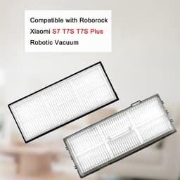 Vervangend filter geschikt voor Roborock S7 S7+ S7 Max Ultra S8 Pro Ultra S8+ S8 S7 MaxV S7 MaxV Plus T7S T7 plus T7S plus robotstofzuiger, wasbaar - harde vloerfilter, 8 stuks — thumbnail 4