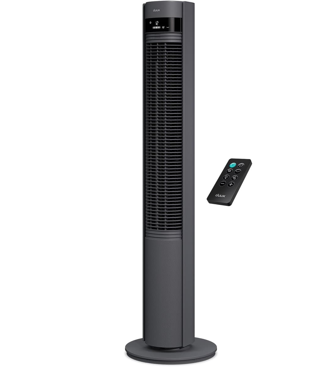 Duux Elevate – Stille Torenventilator met Ionisator – 26 Snelheden & Slaapmodus - Grijs — afbeelding 1