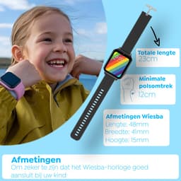 Wiesba WB5 - smartwatch kinderen - gps horloge kind - kinderhorloge bellen - gps tracker kinderhorloge - kinderhorloge met gps - kinderhorloge — thumbnail 3
