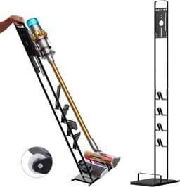 Stofzuigerstandaard Compatibel met Dyson V15 V11 V10 V8 V7 V6 met Wielen, Metalen Opbergbeugel, Standaardhouder Compatibel met Dyson Draadloze Handstofzuigers en Accessoires en Hulpstukken — thumbnail 1