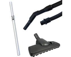 Multaparts® hulpstukken set geschikt voor Nilfisk GD1000 / VP300 series combi zuigmond, complete stofzuigerslang (3 meter), telescoop zuigbuis | Vervang alle hulpstukken in 1 keer | Hoge kwaliteit alternatieve onderdelen voor een set-prijs