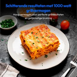 MEDION magnetron met grill en convectie (23 liter, 900 watt, 1000 watt grill, 1680 watt convectiefunctie, 11 automatische programma's, 5 vermogensstanden, ontdooifunctie, roestvrij staal, MD12031) zwa — thumbnail 7