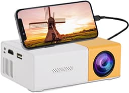 Mini Beamer - 1080P Full HD - Wifi Projector - Filmprojector voor buiten - Compatibel met HDMI, USB, Audio, TF-kaart, AV en afstandsbediening. (EU-stekker) — thumbnail 1