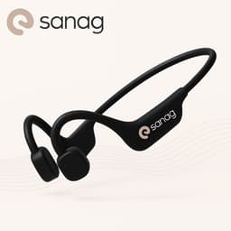 Sanag Sport headphone - IPX7 Waterdicht - 32G Geheugen - Air Conduction 2.0 - 8u Batterij - Bluetooth 5.3 - Magnetisch Opladen - Zwart — thumbnail 1