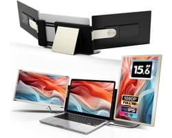 MKSS® Portable Monitor - Tri Screen - Laptop Uitbreider - Full HD