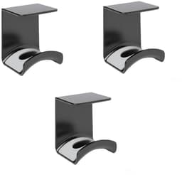3 x Opbergrek - Koptelefoonstandaard - Koptelefoonhouder - Plakt aan de muur of onder de tafel - Wordt geleverd met sterke kleefpads - Past op de meeste gamingheadsets — thumbnail 1