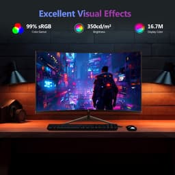 Z-EDGE UG27 Curved Gaming Monitor - FHD 1920x1080P - 27 Inch- 200Hz - MPRT 1ms - HDMI 2.0 & DisplayPort 1.4 - Zwart — thumbnail 3