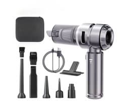 2 in 1 Premium Luxe Auto Stofzuiger | 19000Pa | 3 Standen | Krachtig | Blaasfunctie | Kruimeldief Draadloos | Usb Oplaadbaar | Handstofzuiger | Autostofzuiger | Kruimelzuiger | Blaazer