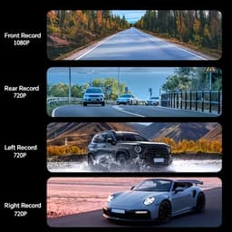 Auto Dashcam - Uitgerust met 3 lenzen - Full HD 1080P - Groot dynamisch bereik en nachtzicht - 270° drie kanalen - Loop-opname — thumbnail 5