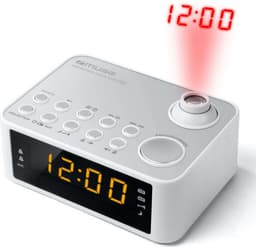 Muse M-178 PW wit wekker radio met projectie — thumbnail 1