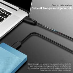 CLVP® Harde Schijf Extern - Draagbare - 1TB Opslag - Blauw — thumbnail 4