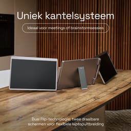 Screenmate® Dual Flip Portable Monitor 16” 2.5K - Draagbare Monitor met Beschermhoes - Extra Scherm Laptop - Draagbaar Beeldscherm - Grijs — thumbnail 3