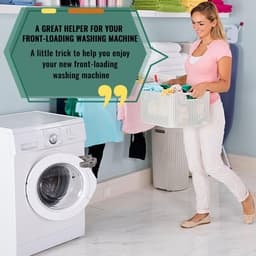 VT Goods - Wasmachine Deurstopper - Siliconen Deur Prop - Goede Ventilatie - Wit en Grijs - Ondersteuning voor Wasmachine en Droger - 2 Stuks — thumbnail 4