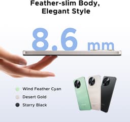 DOOGEE Note 59 Pro 5G - Smartphone - Mobiele Telefoon - 32 GB RAM+ 256 GB ROM (2TB/TF) - Android 15- 6,75 inch HD & 120Hz IPS - 6250 mAh - UNISOC T8200 - AI camera - Face ID - Widevine L1 - Goud — thumbnail 5