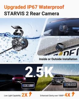 Vantrue N4 Pro S 4K 3-kanaals dashcam met Triple STARVIS 2, 4K+1080P+2.5K voor-, binnen- en achtercamera, HDR IR-nachtzicht, spraakbediening, parkeermodus, GPS, Wi-Fi, ondersteuning tot 1TB — thumbnail 5