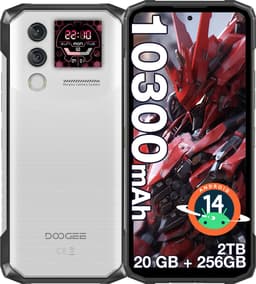 DOOGEE Blade10 Max Onbreekbare Mobiele Telefoon Android 15 Batterij 10300mAh 90Hz 6.56"HD 32GB + 256GB 50MP Camera,Zilver — thumbnail 1
