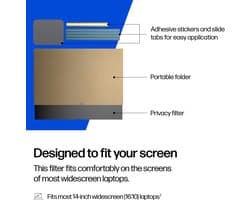 HP 14-inch Widescreen Laptop Privacy Filter
