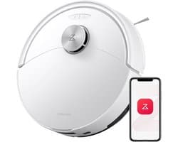 Roborock Q10 S5 Robotstofzuiger– 10000 Pa Zuigkracht–Dubbele Anti-klitfunctie–VibraRise 2.0-Systeem– 8 mm Dweillift– PreciSense LiDAR-navigatie–Obstakelvermijding– APP–Wit