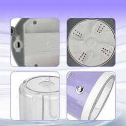 Draagbare wasmachine voor ondergoed - Mini-wasmachine - Krachtige vlekverwijdering - Allround handscrubbing - Geschikt voor appartementen, slaapzalen, hotels en campings — thumbnail 4