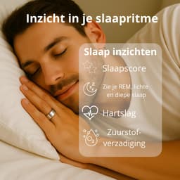 Lacardia Smart ring - Slimme ring - Zilver - Maat 10 - Beschikbaar voor android en IOS - Eigen app - Unisex voor Dames & Heren — thumbnail 2