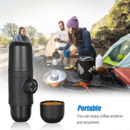 Draagbare Handmatige Koffiezetapparaat voor Reizen - Ideaal voor Outdoor Camping — thumbnail 2